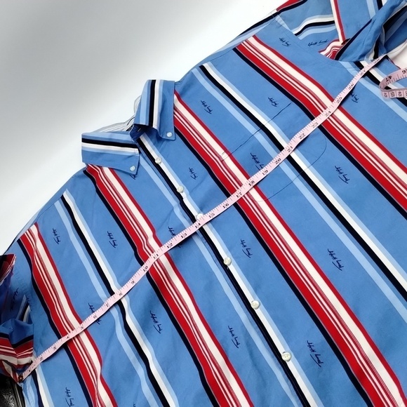 Tommy Hilfiger signature red/white/blue stripes button down size XXL top - Picture 8 of 11